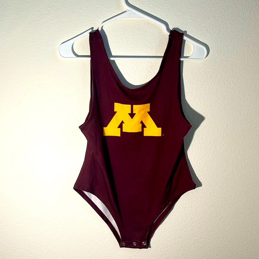 University of Minnesota Bodysuit- Maroon with Gold M